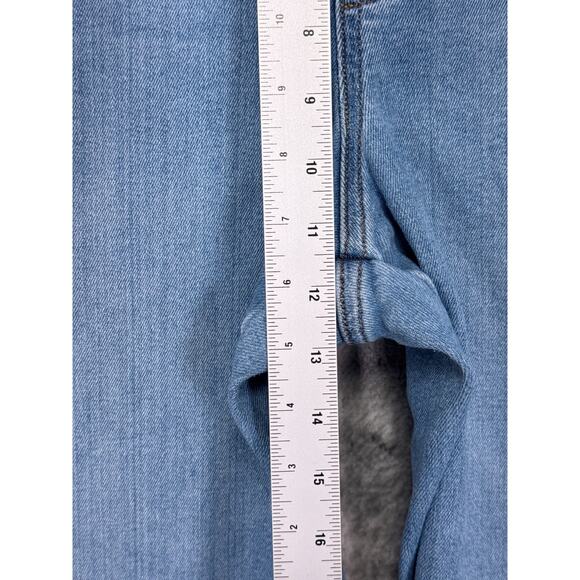 SPANX Jeans 1X Womens Pull On Flare Medium Wash Stretch Denim - Picture 4 of 7